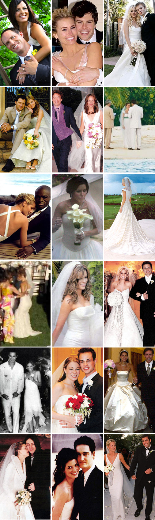Celebrities who have worn Vera Wang Wedding Dresses