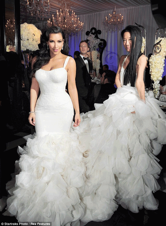 Kim Kardashian Vera Wang Wedding Dress