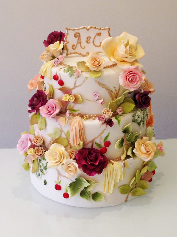 Luxury Wedding Cake by Connie Cupcake