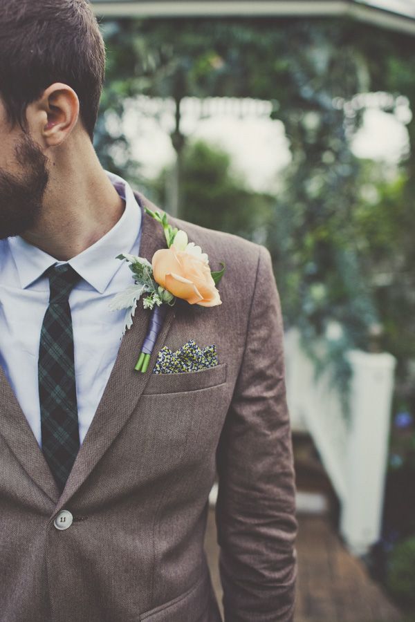 Boutonniere groom vow renewal