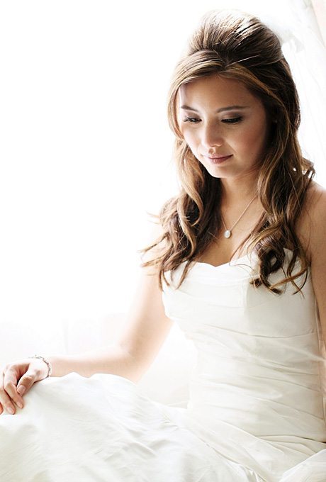 Traditonal, Tucked Wedding Day Bridal Hairstyles | PreOwned Wedding Dresses