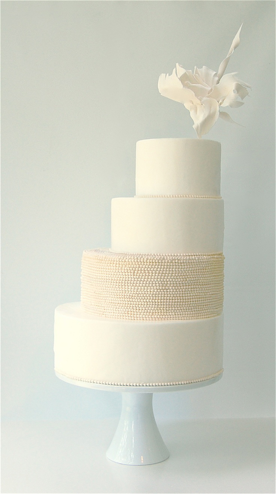 All White Wedding Cakes | PreOwnedWeddingDresses.com