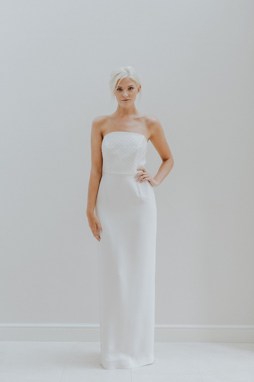 Charlotte Simpson strapless Wedding Dress