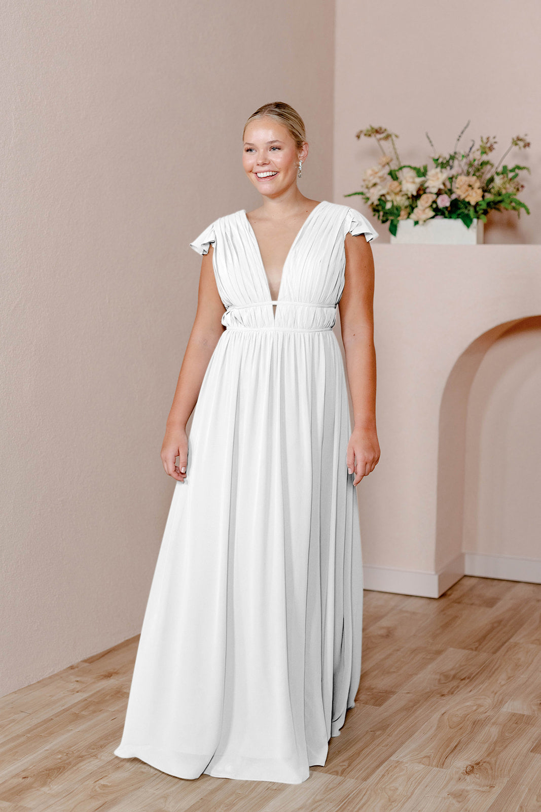 Revelry Cora Chiffon Wedding Dress