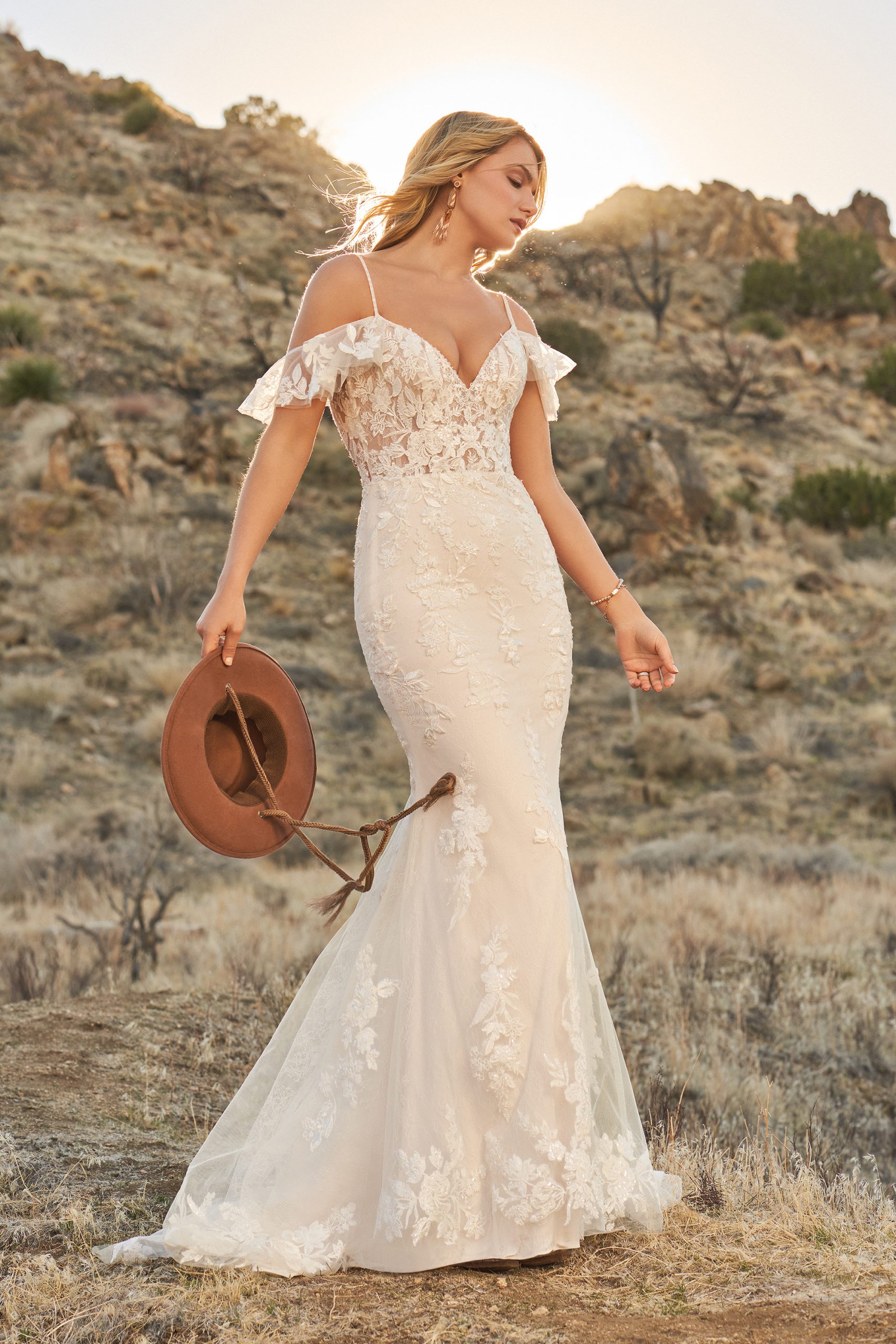 Lillian West lace gown style 66267