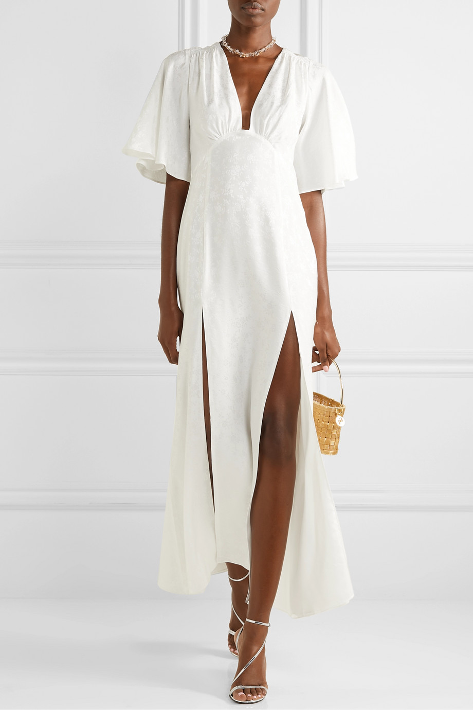 Silk Jacquard Gown by Les Reveries at Net-A-Porter
