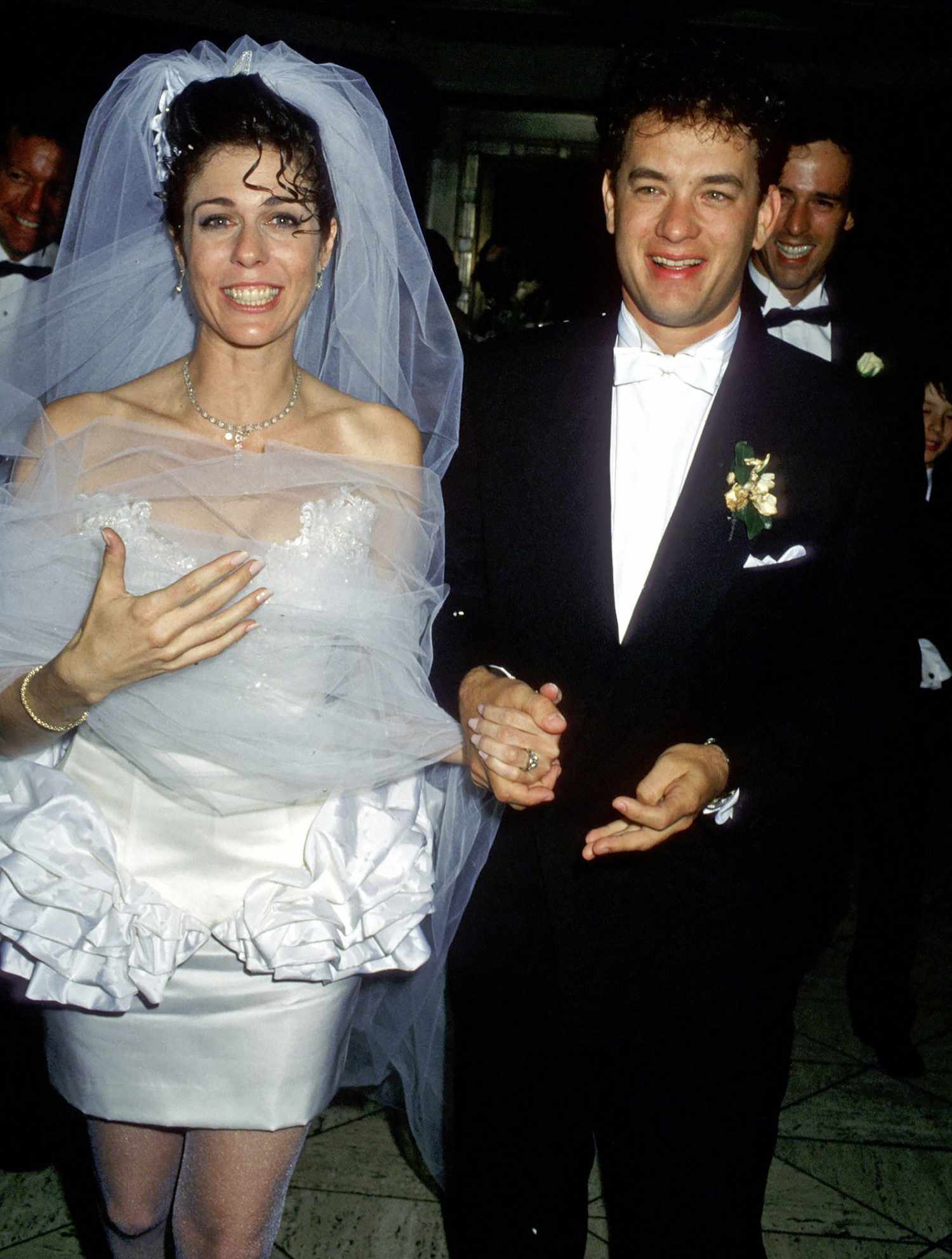Rita Wilson on her wedding day with Tom Hanks