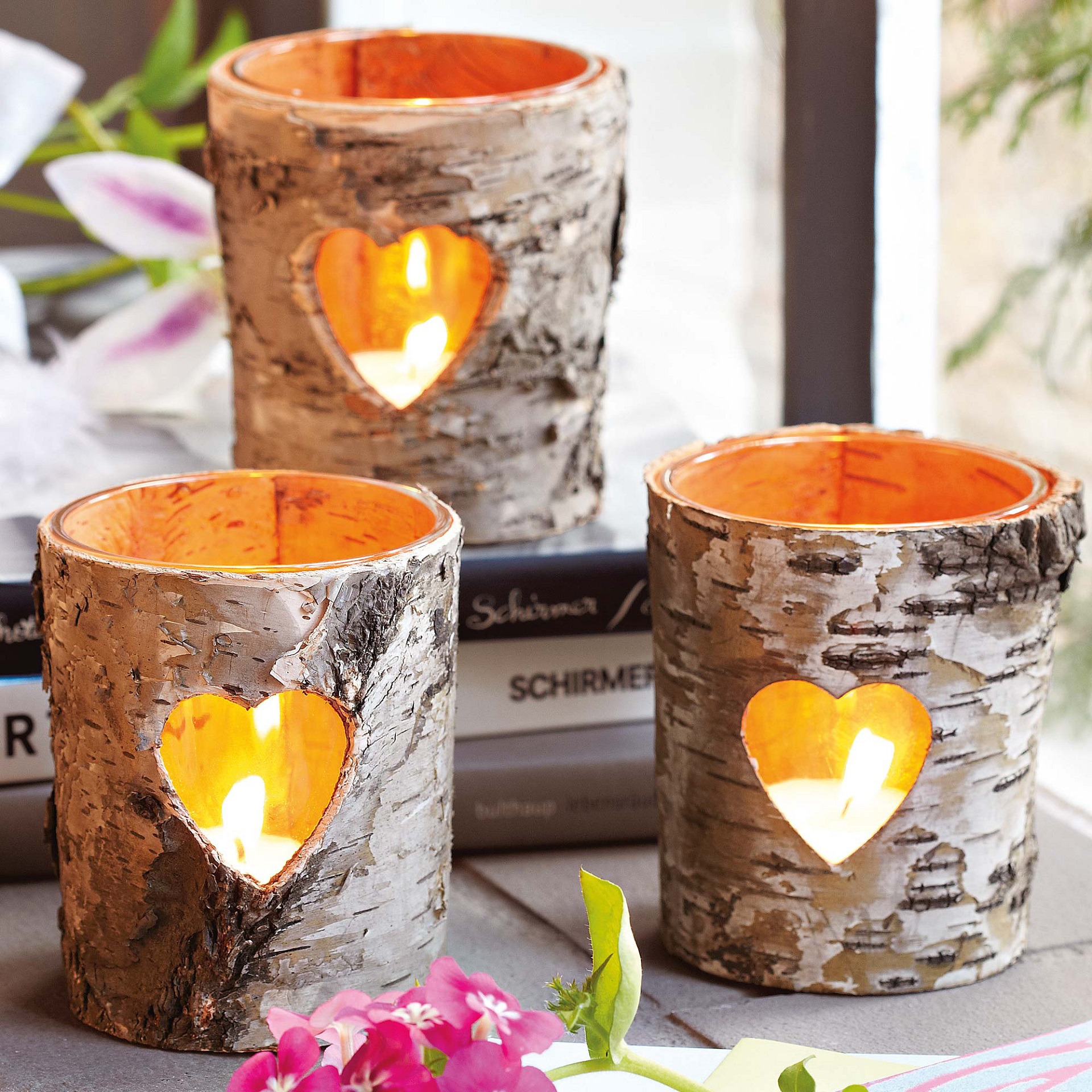 tree bark candleholder