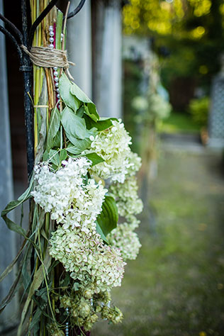 A same-sex wedding inspiration shoot in a beautiful, formal English tea garden in Minneapolis | Carina Photographics: http://carinaphotographics.com