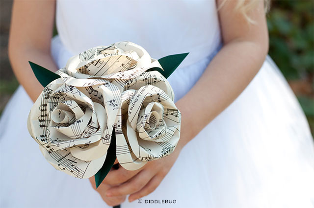 Paper Rose Nosegay by DiddleBug on Etsy | The A to Z Guide to Planning an Etsy Wedding