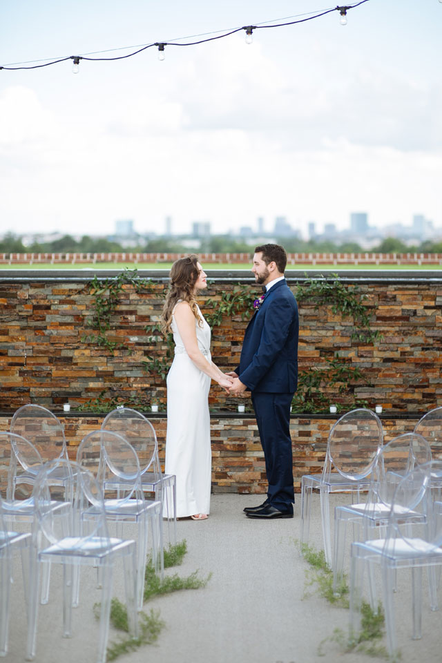 An urban sunset styled shoot on a rooftop in downtown Dallas by Smith House Photography