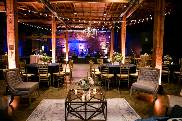 A stylish Southern wedding at an urban Nashville venue with a classic neutral palette by The Collection