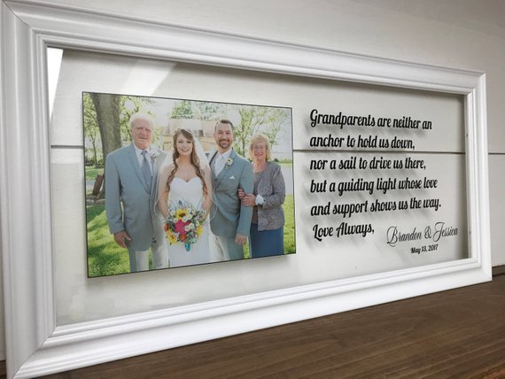 grandparents thank you wedding frame