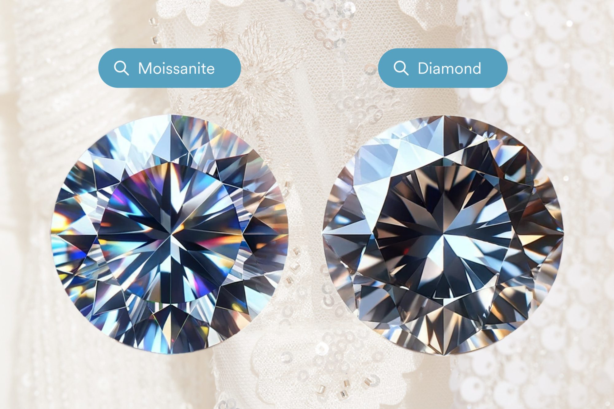 moissanite vs natural diamond