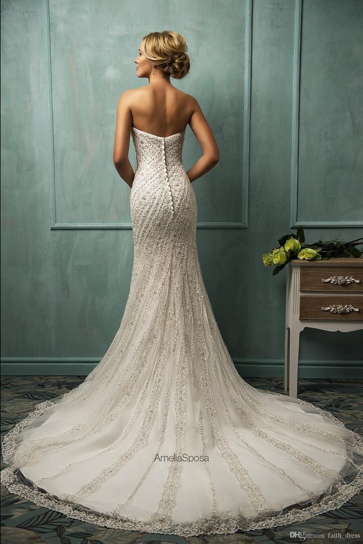Wedding Gowns with Buttons Down the Back