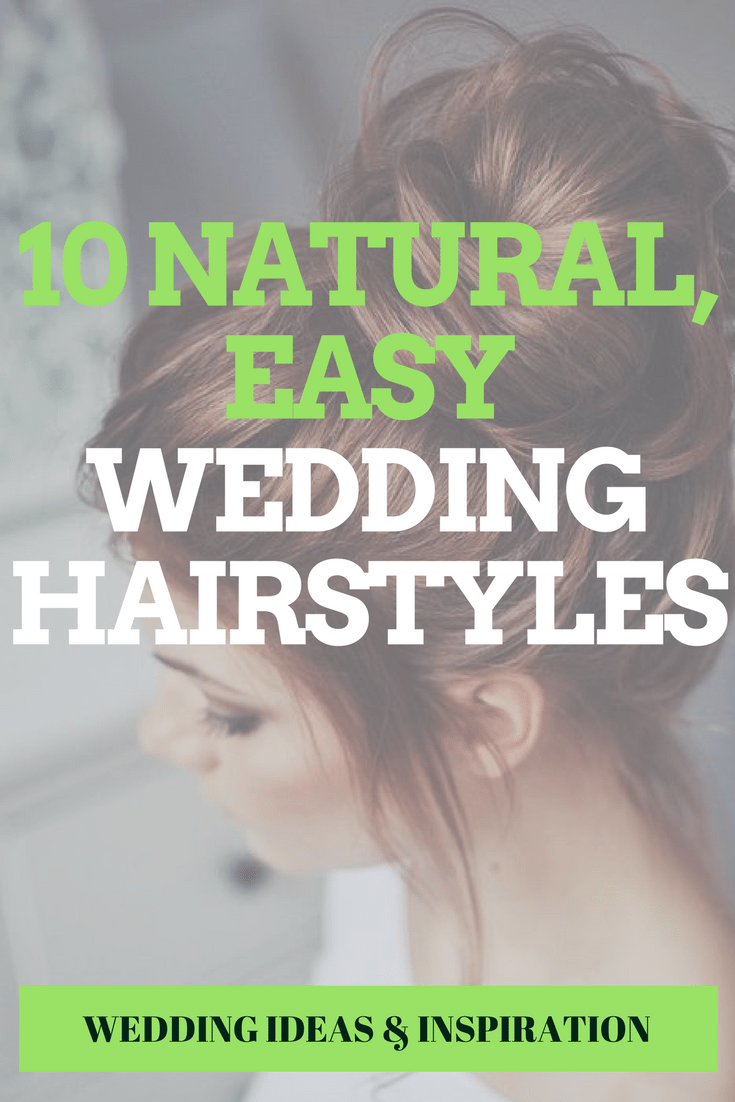 Natural Easy Wedding Hairstyles