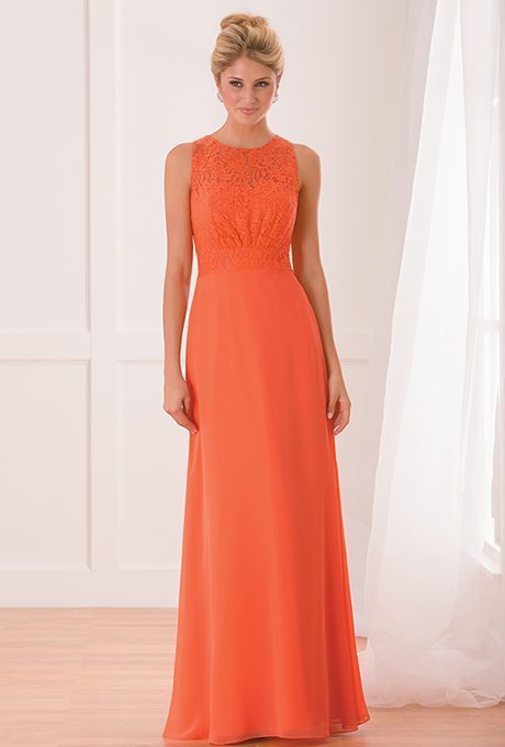 Orange Bridesmaids Dresses