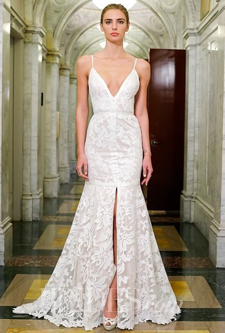 Wedding gowns with slits