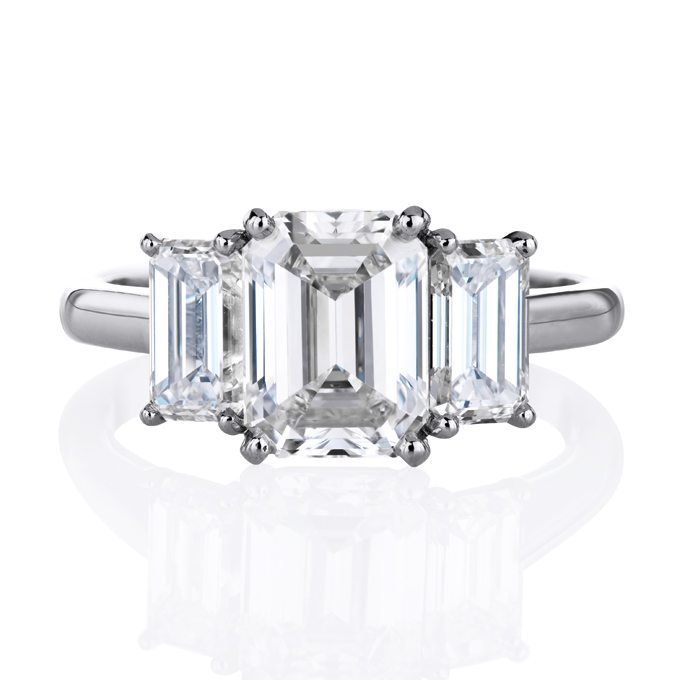 Emerald-Cut Engagement Rings