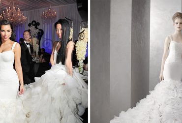 Kim Kardashian Vera Wang Reception Dress