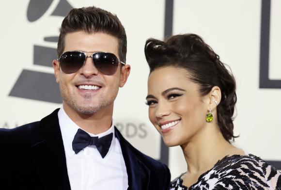 Robin Thicke and wife