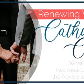 Renewing Vows at Catholic Church