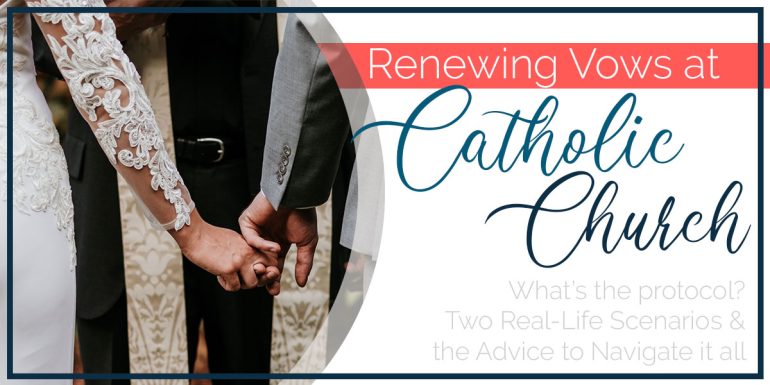 Renewing Vows at Catholic Church