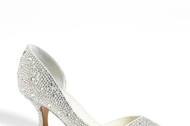 Sparkle Kitten Heel Bridal Shoes