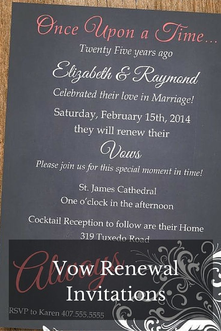 vow renewal invitations