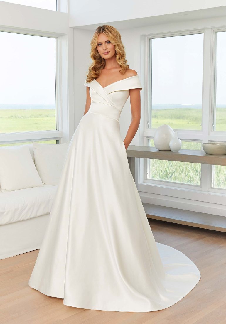 Classic Wedding Gowns with Portrait Necklines: Part 2 | PreOwned ...