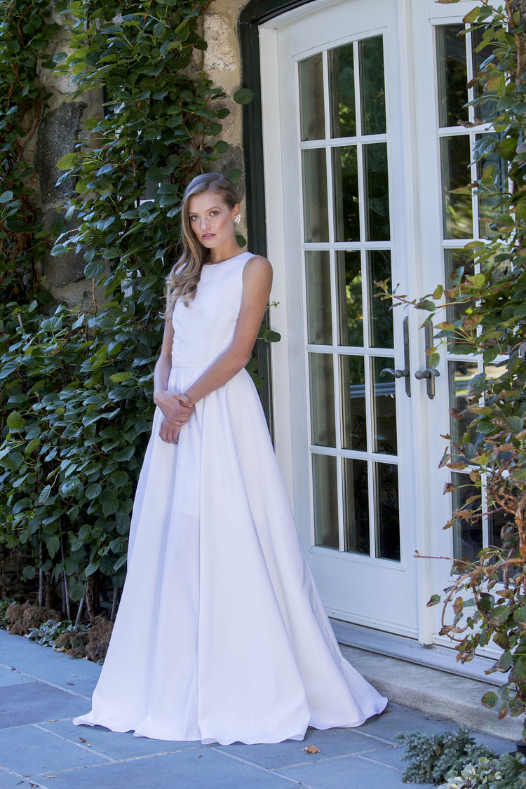 Katie Fong Sleeveless A-Line Wedding Dress