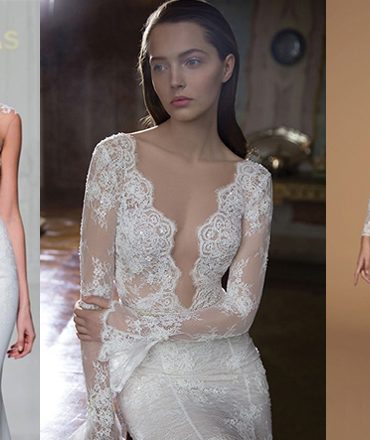 daring necklines | wedding dress trends