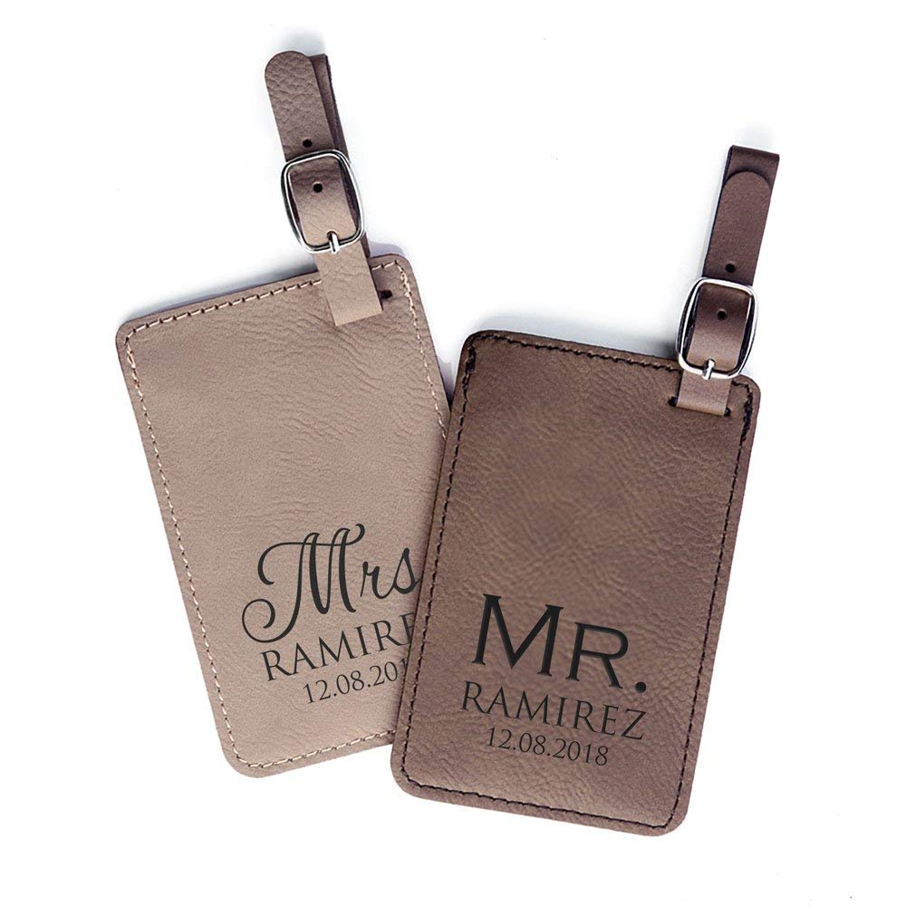 Mr and Mrs Personalized Luggage Tags