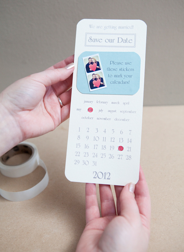 save the date stickers