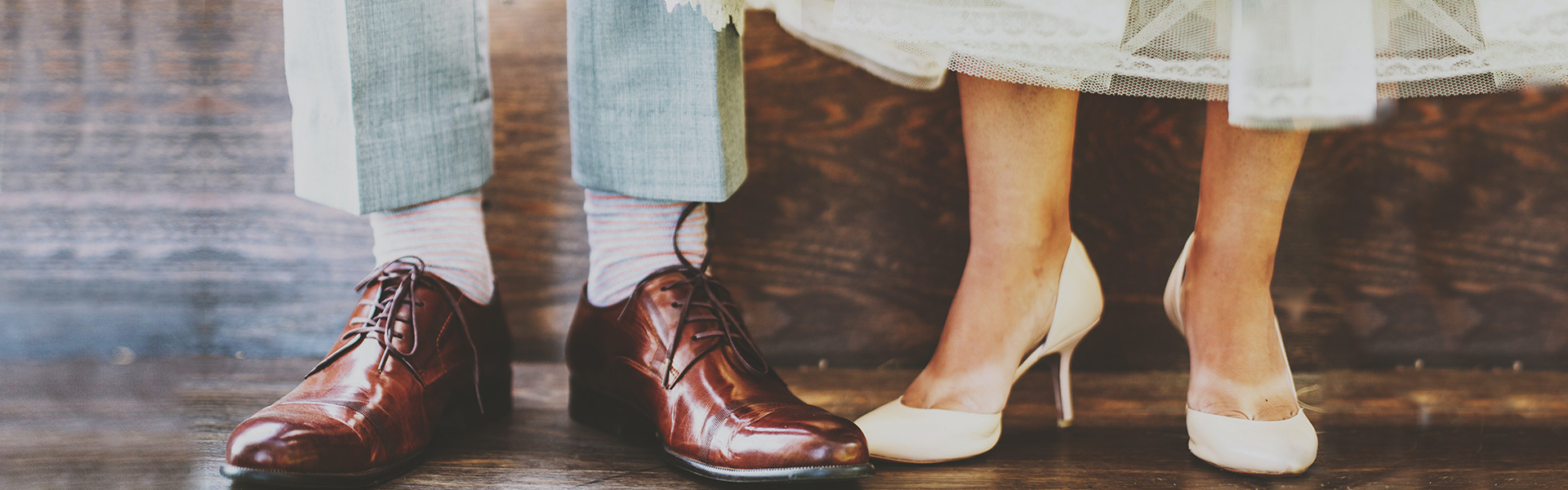 Ankle length wedding dress