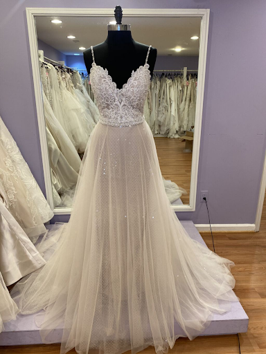 Dress in bridal store