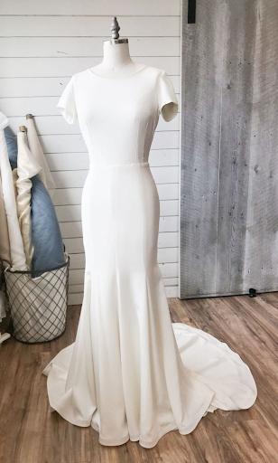 Simple elegant dress on mannequin