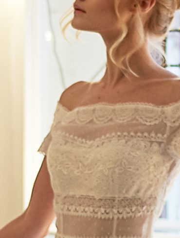 Bride with short sleeves