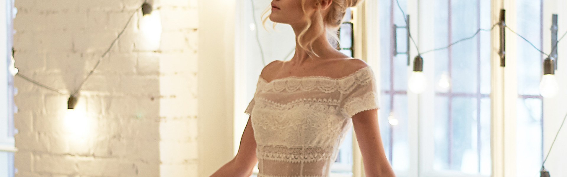 Bride with short sleeves