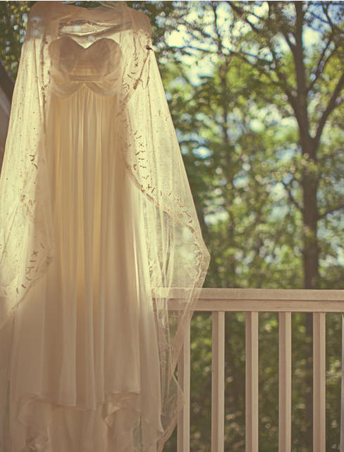 cotton white wedding dress