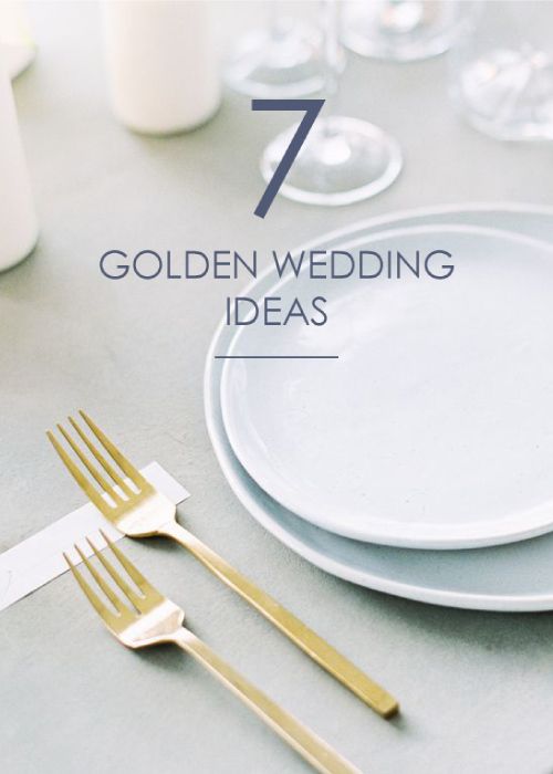 Golden Wedding Ideas