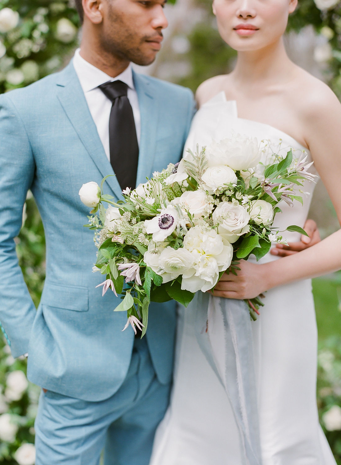 An East Coast Elopement Featuring a Chic Blue Suit & 3 Custom Wedding  Dresses | PreOwned Wedding Dresses