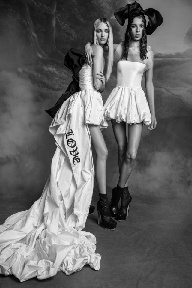 Sarah & Emily gowns by Vera Wang