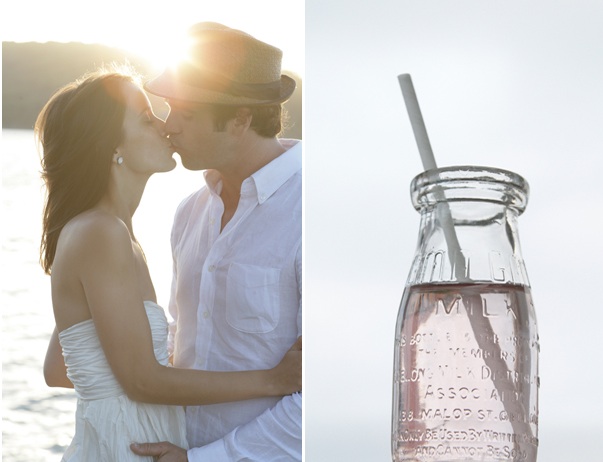 bay-cottage-wedding-lake-mountains-glass-milk-bottles