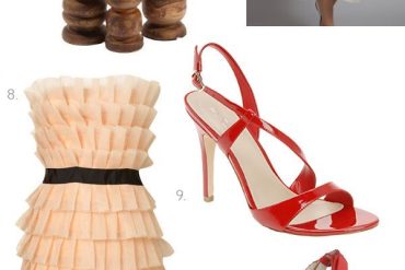 Blush Bridesmaids Dresses Red Shoes