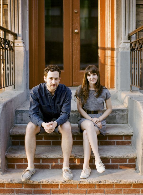 Brooklyn Couple Front Stoop