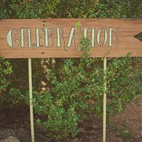 wooden wedding sign examples