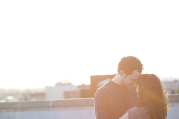 Couple Rooftop Sunset