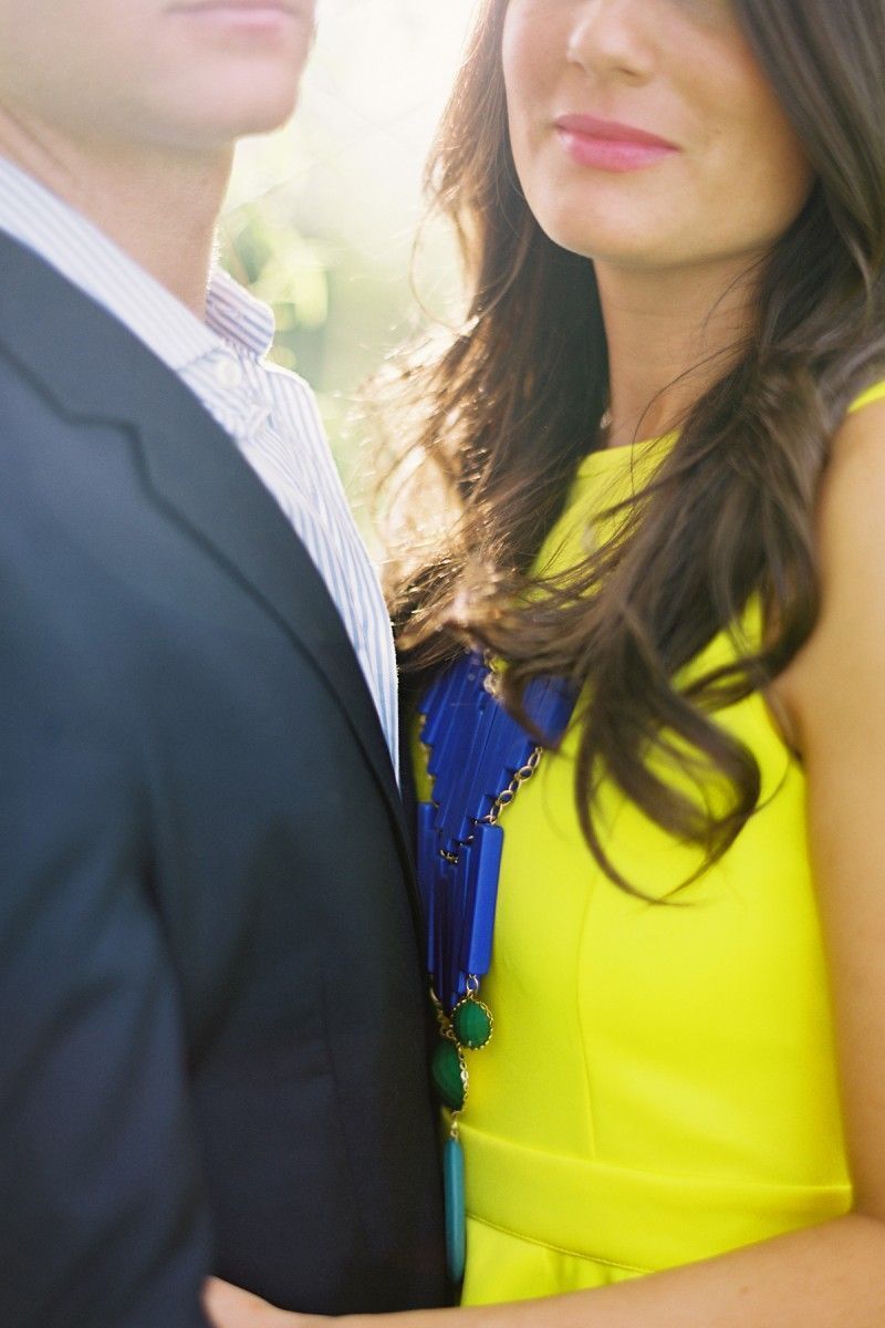 Engagement Photos Tennessee Yellow Blue Dress