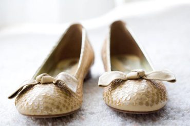 Gold Flat Wedding Shoes